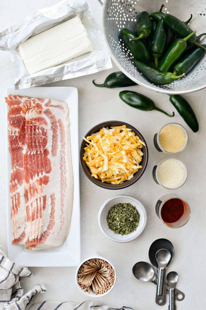 ingredients for Bacon Wrapped Jalapenos