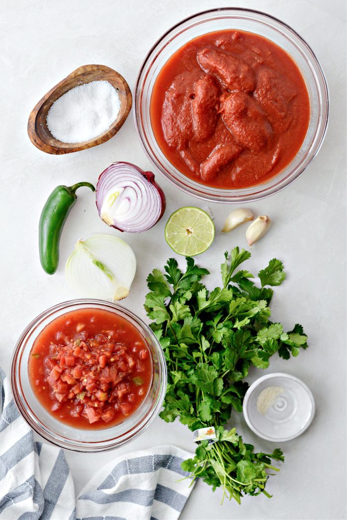 ingredients for Homemade Salsa