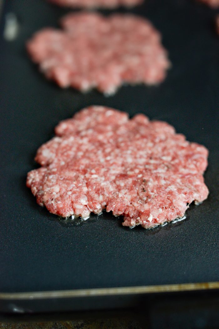 Griddle burgers