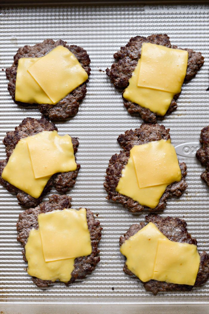 transfer burgers to a plate or sheet pan and repeat