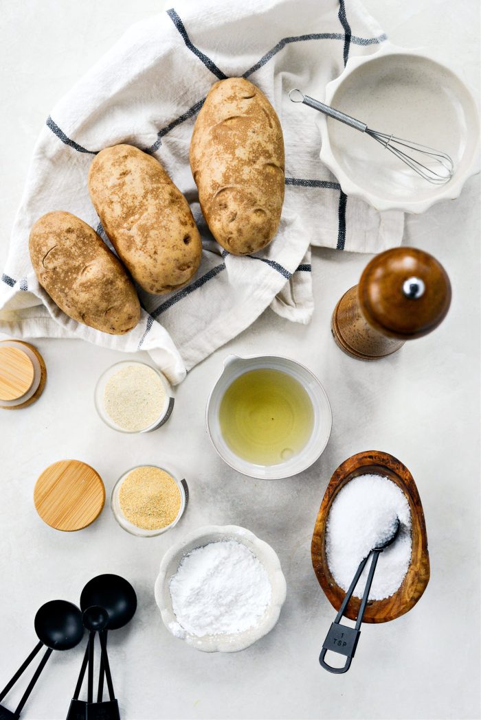 ingredients for Oven Baked French Fries