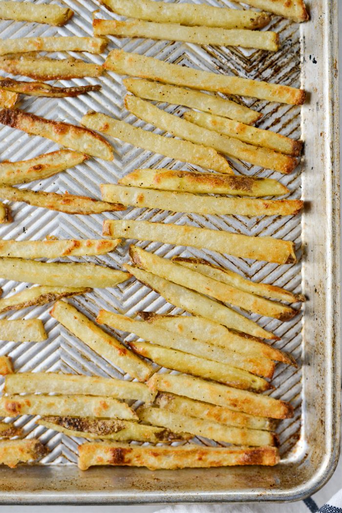 Papas fritas al horno al horno