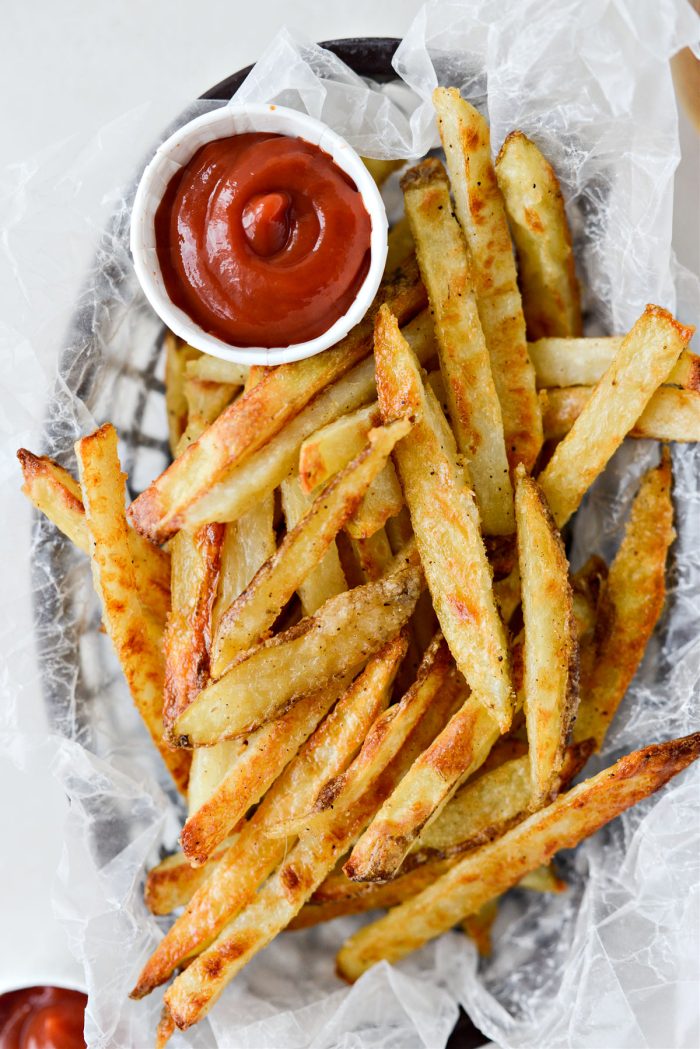 How to Make Baked French Fries (Crispiest Method!) - My Kitchen Little