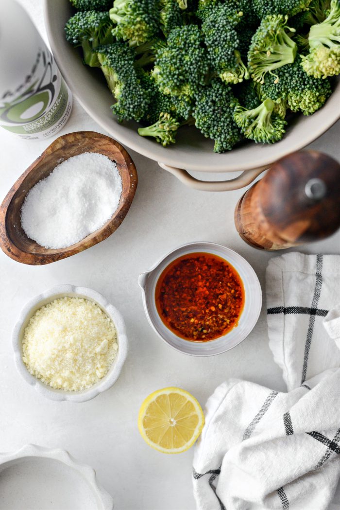 Roasted Broccoli with Chili Garlic Oil