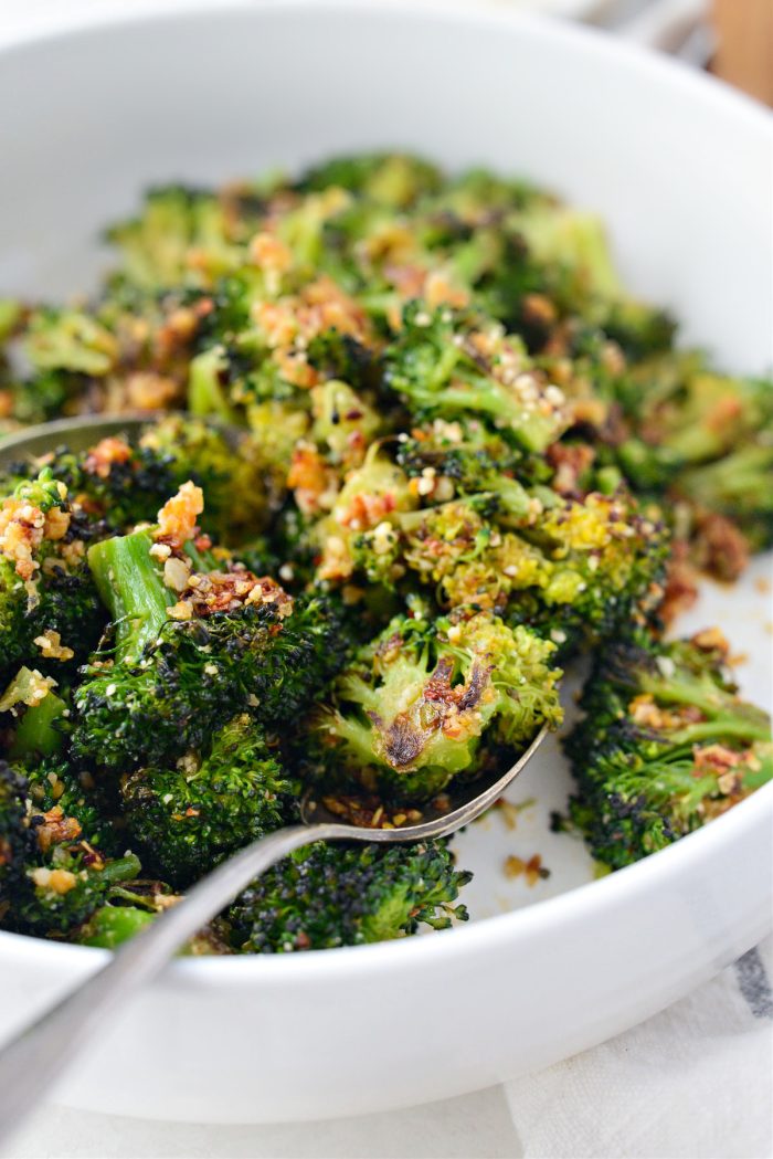 Roasted Broccoli with Chili Garlic Oil