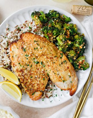 Broiled tilapia parmesan