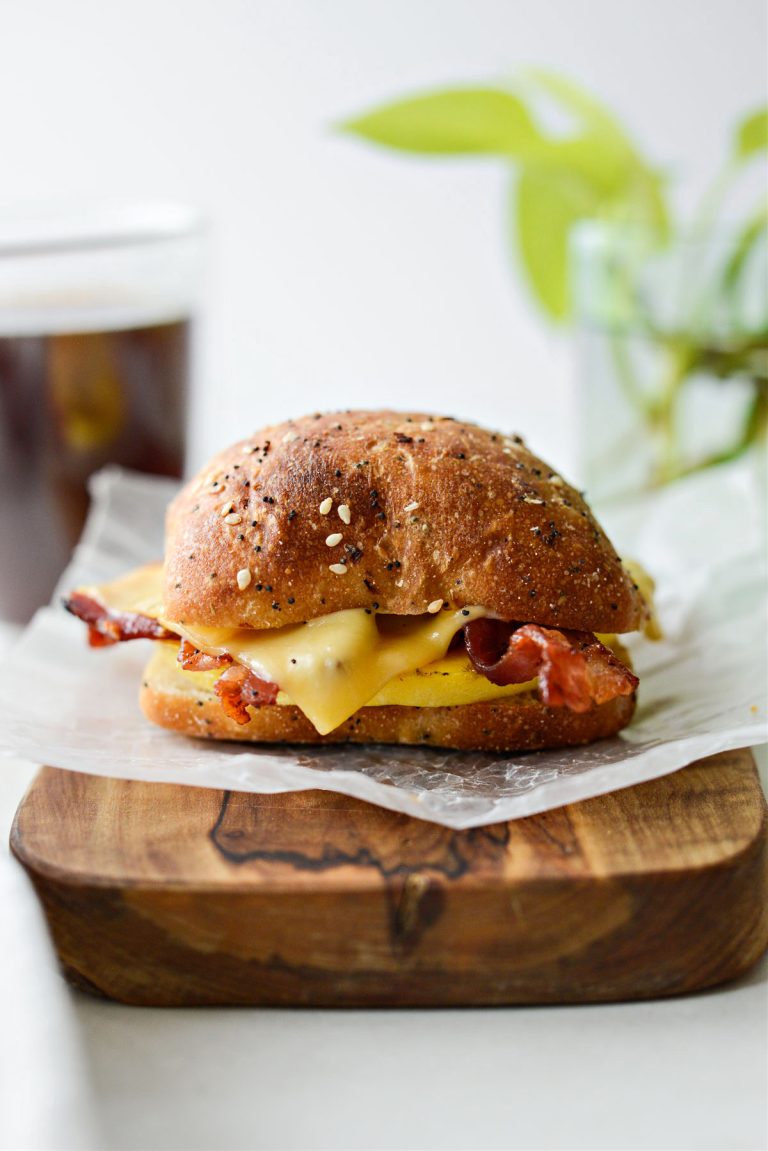 Bacon Gouda Breakfast Sandwiches Simply Scratch
