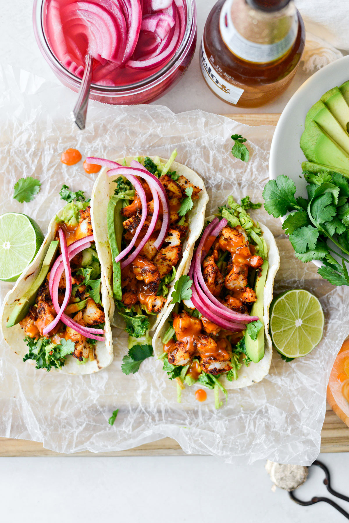 Buffalo Cilantro Lime Shrimp Tacos Simply Scratch
