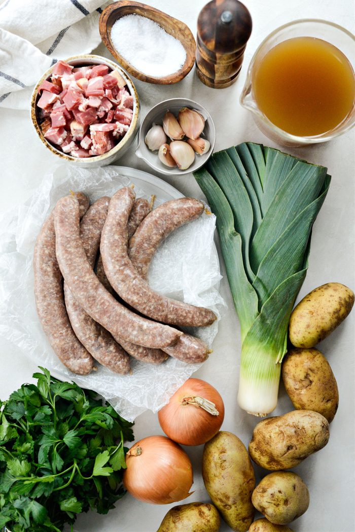 Ingredients for Dublin Coddle