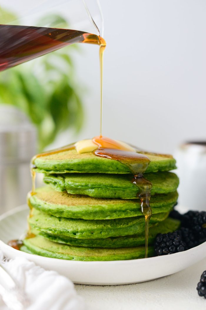 Natural green pancakes 
