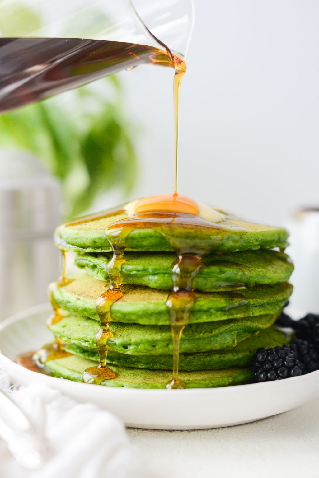 Green Pancakes (AllNatural!) Simply Scratch