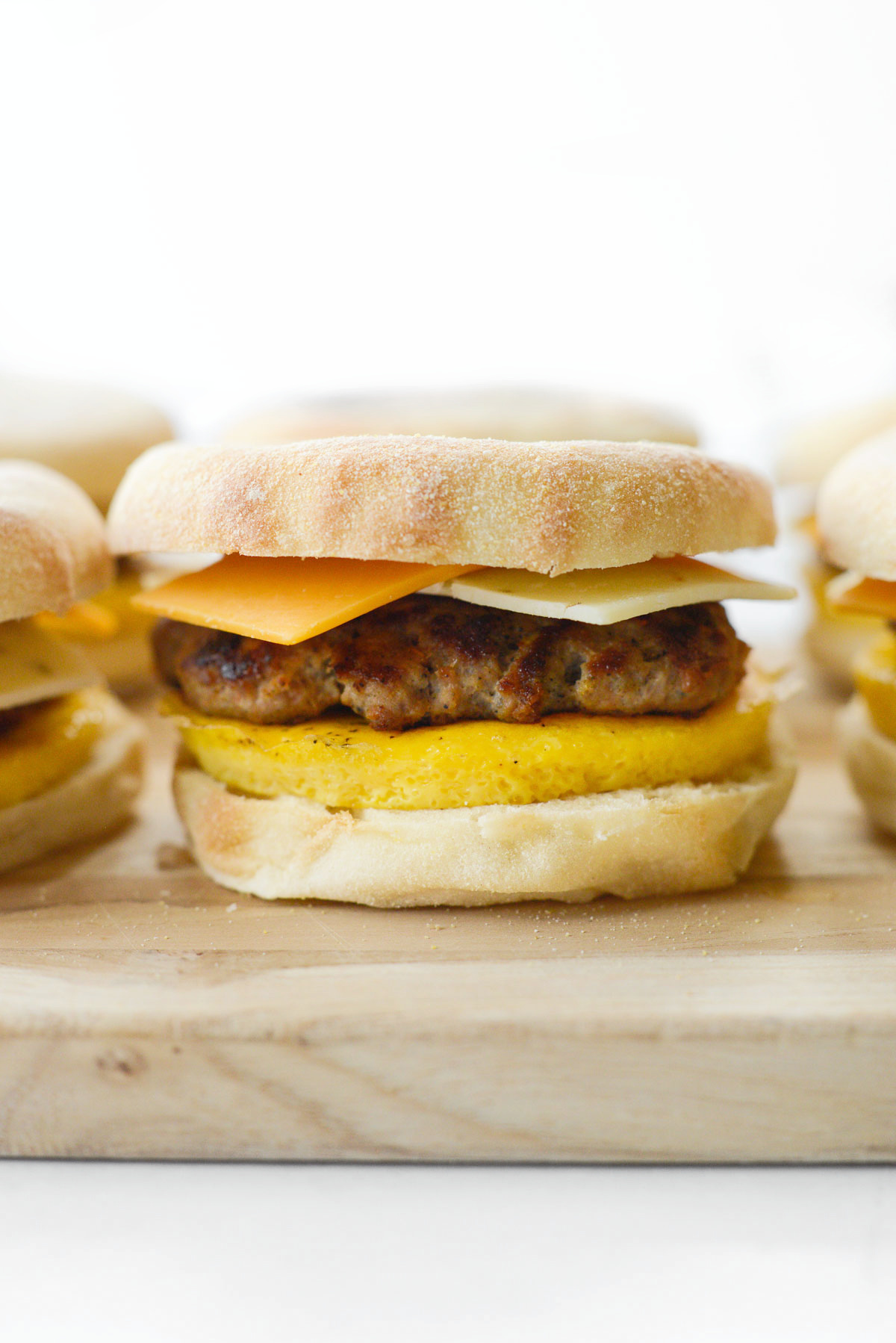 Sausage Egg and Cheese Breakfast Sandwiches - Simply Scratch