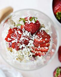 Strawberries and Cream Overnight Oats