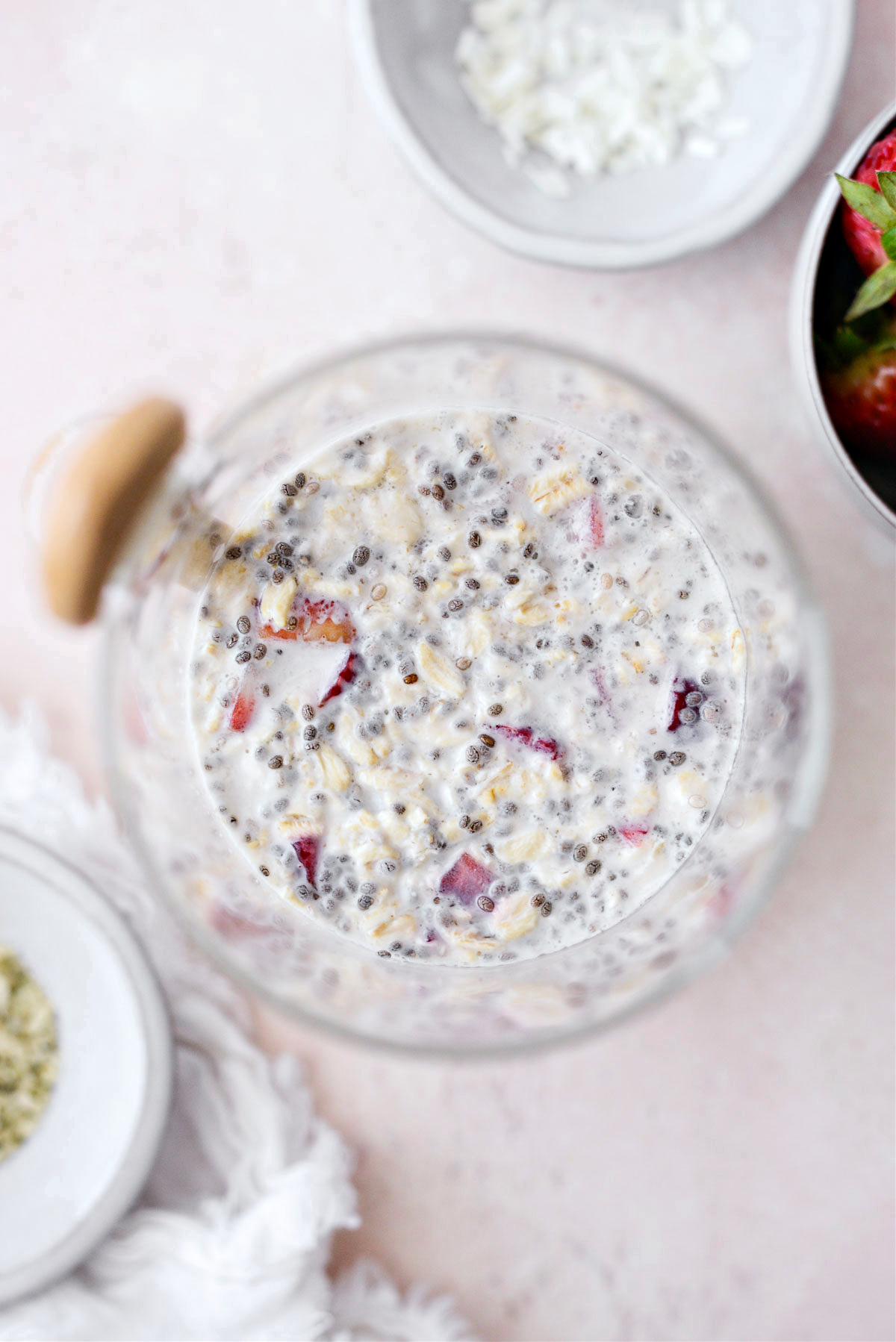 Strawberries and Cream Overnight Oats Simply Scratch