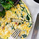 Cheesy Spinach Bacon Frittata