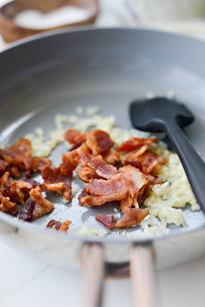 add chopped cooked bacon