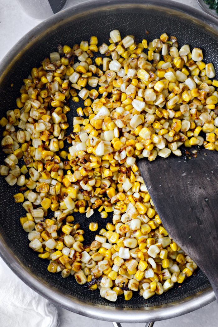 charred corn