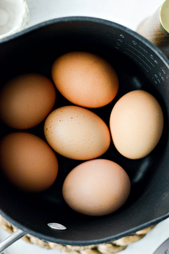 eggs in saucepan