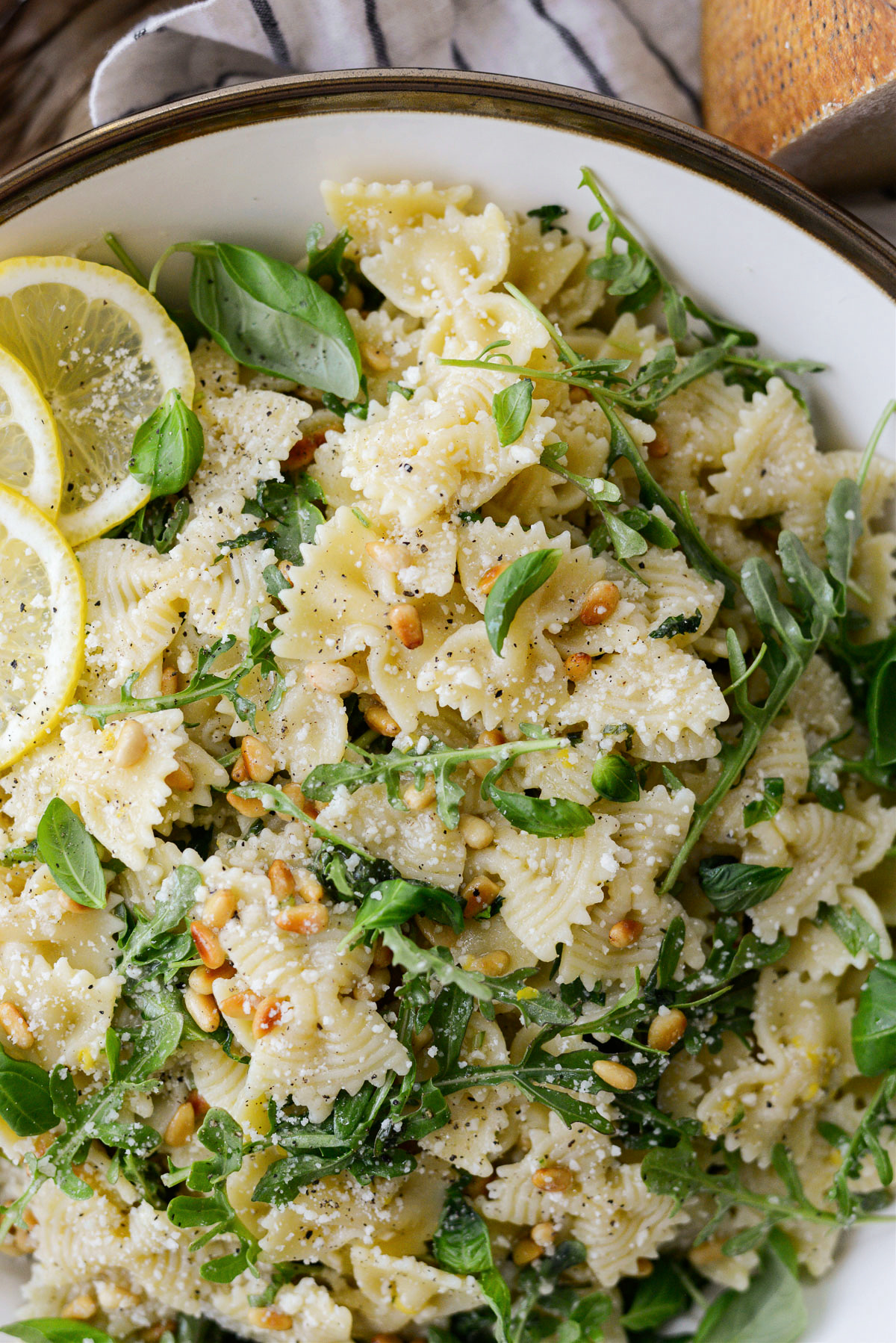 Lemon Basil Parmesan Pasta Salad Simply Scratch