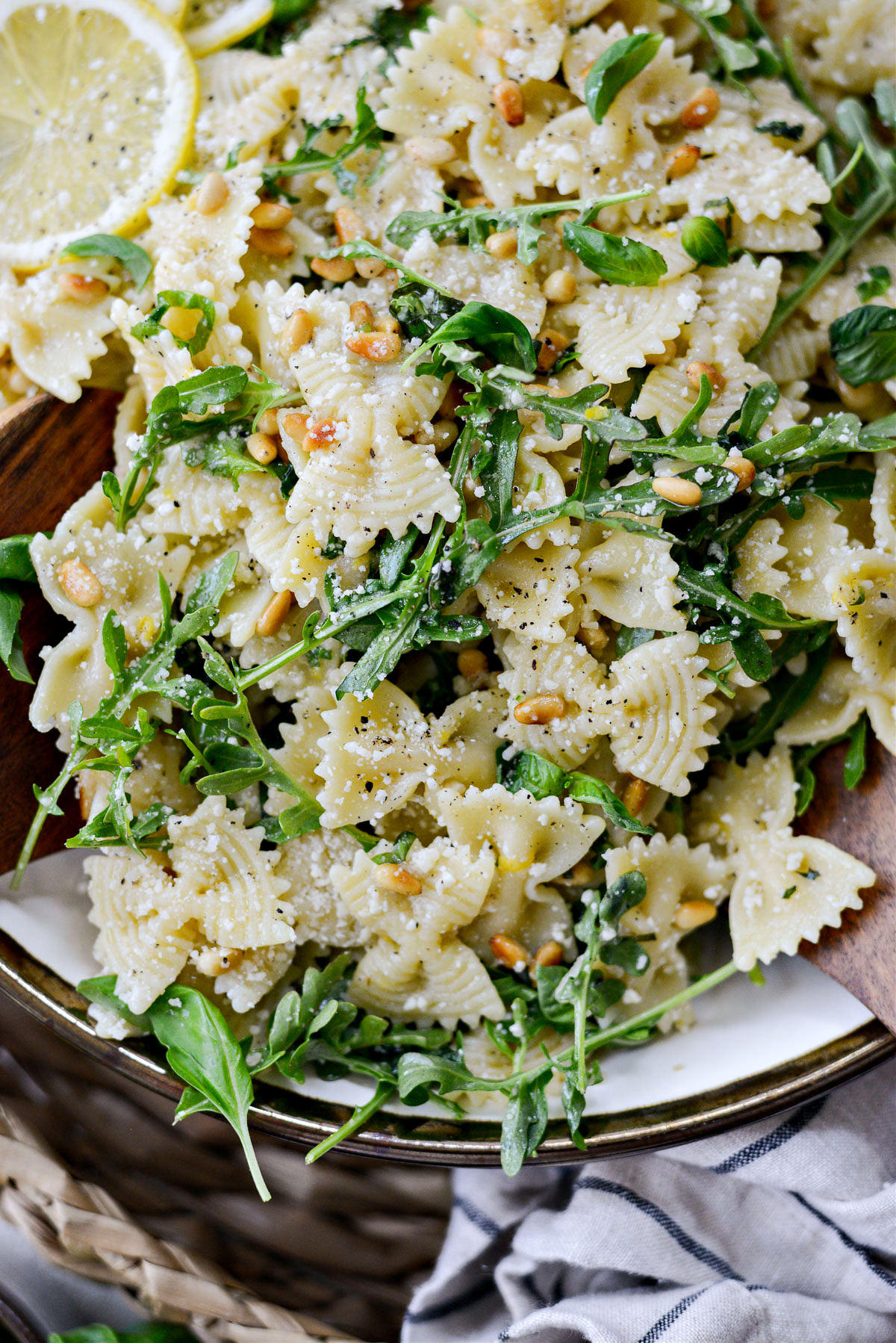 Lemon Basil Parmesan Pasta Salad - Simply Scratch