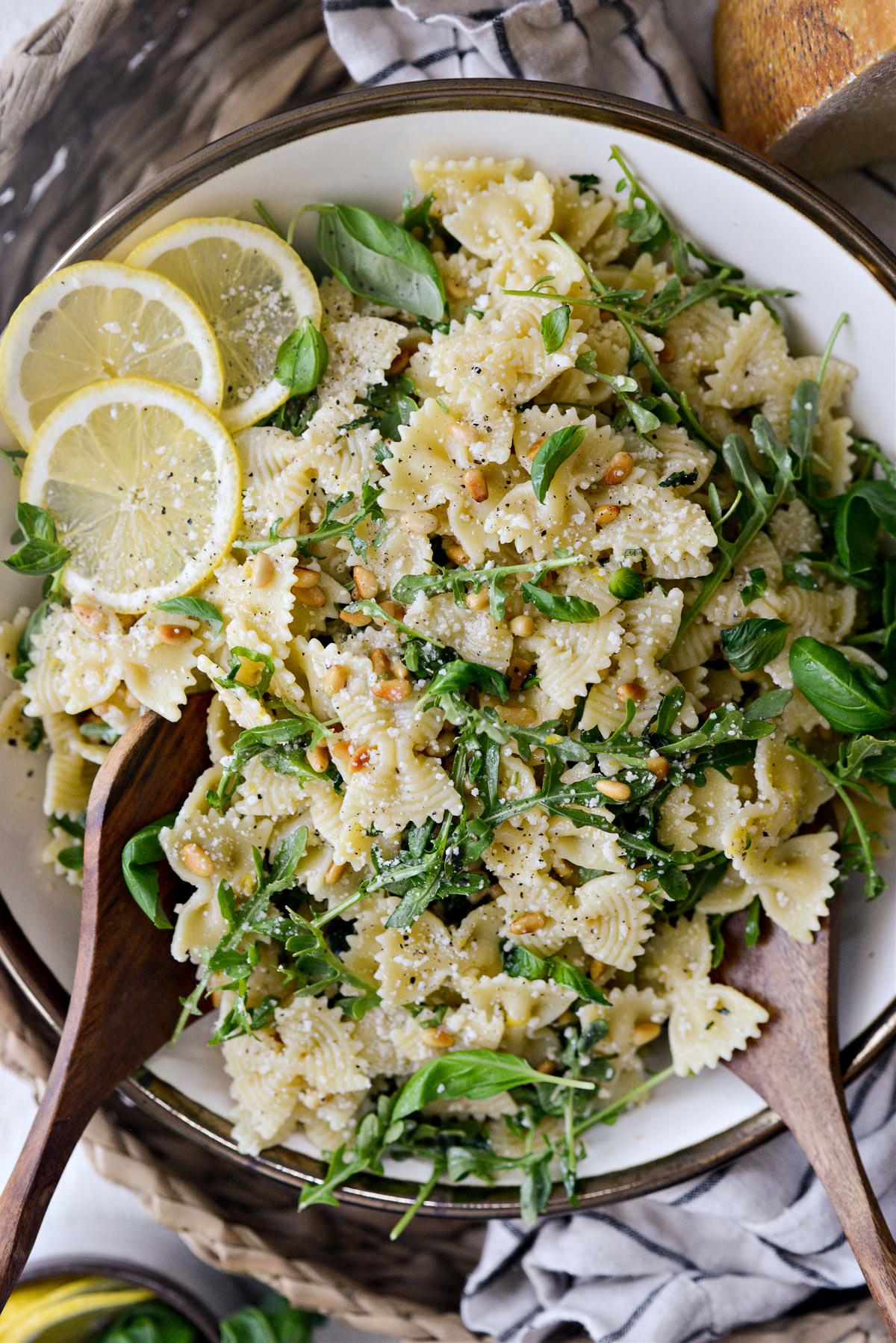 Lemon Basil Parmesan Pasta Salad Simply Scratch
