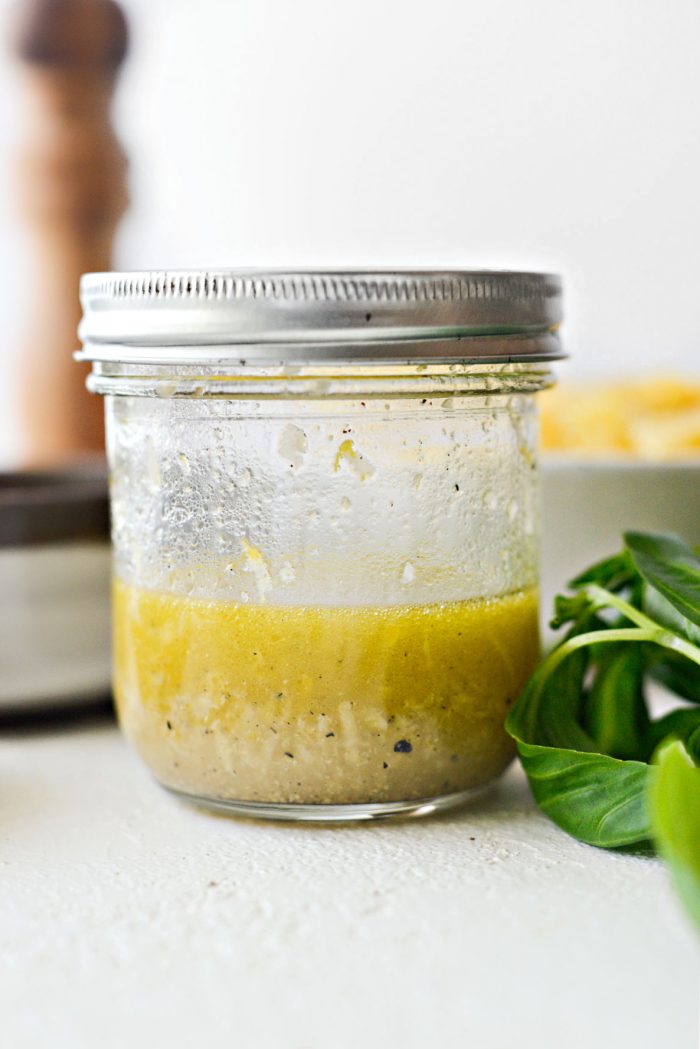 shake and combine the dressing ingredients