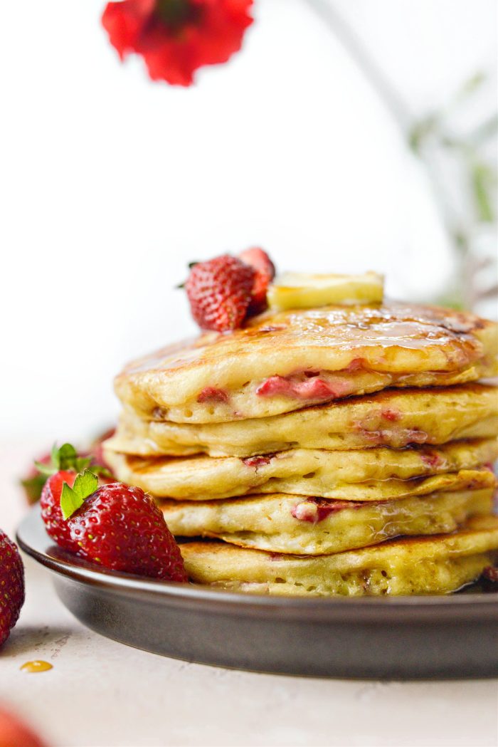 Strawberry Buttermilk Pancakes