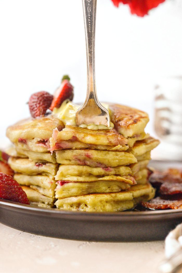 Strawberry Buttermilk Pancakes