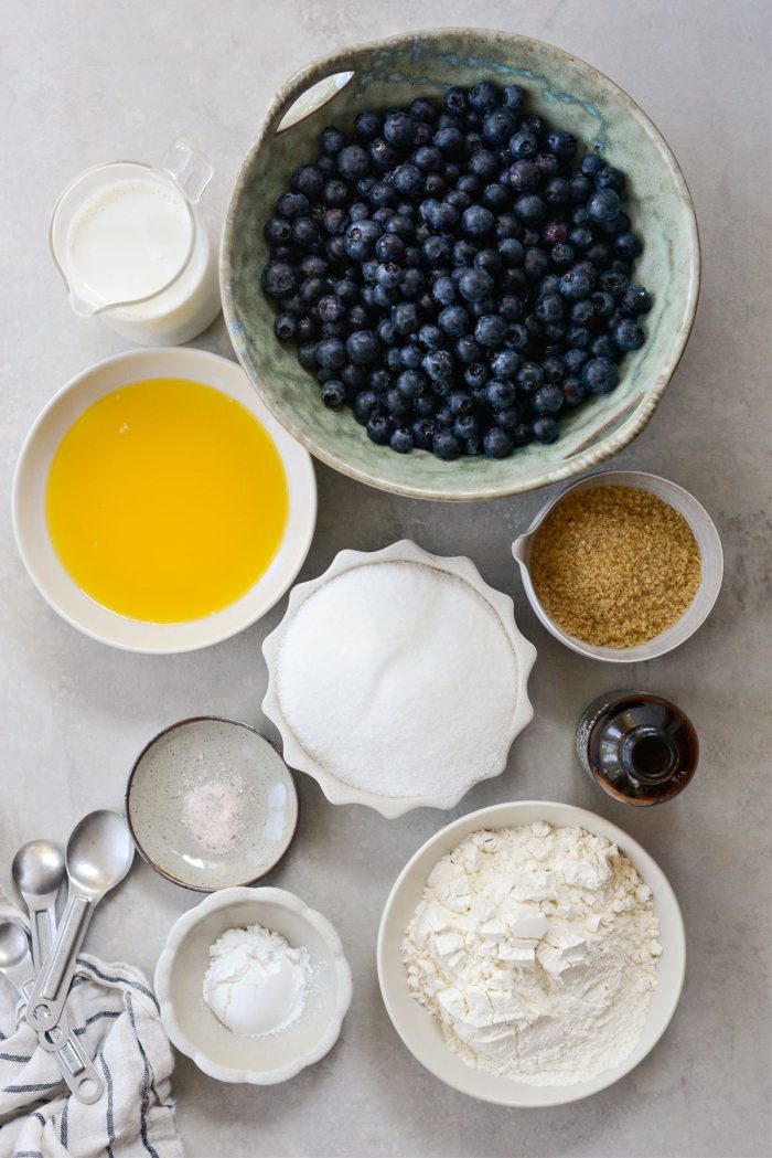 Blueberry Cobbler ingredients