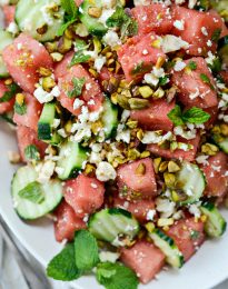 Cucumber Watermelon Feta Salad