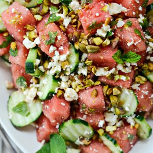 Cucumber Watermelon Feta Salad