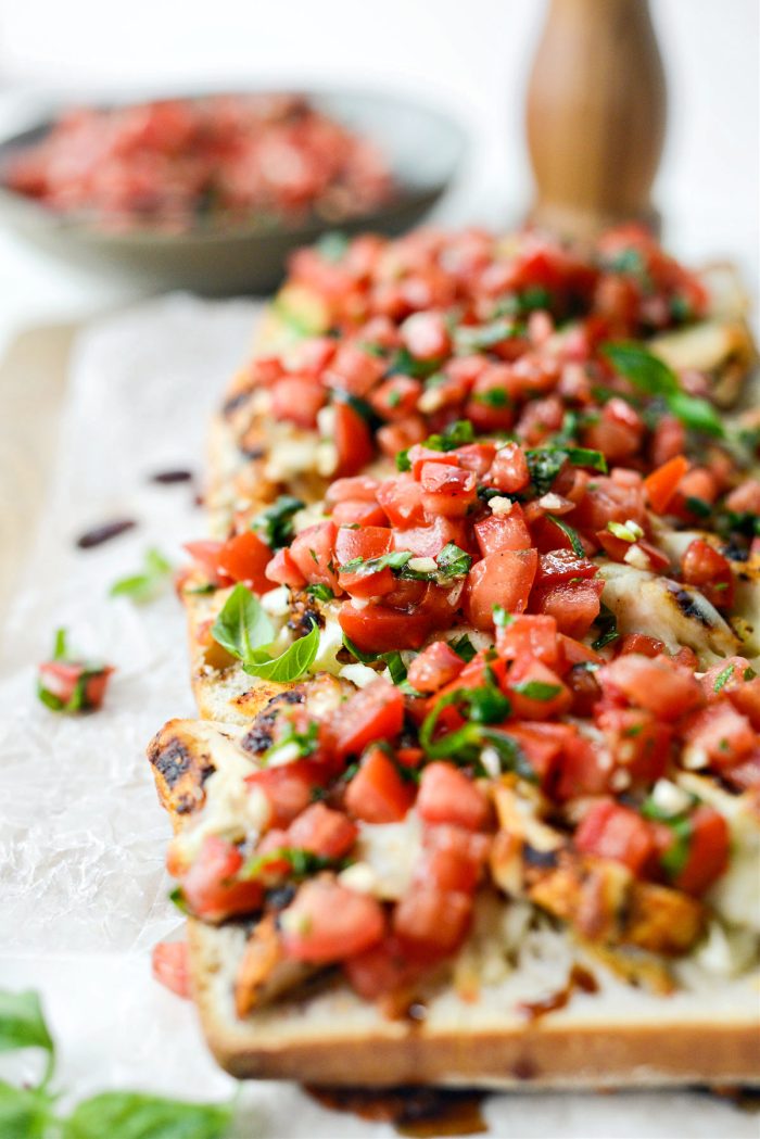 Grilled Chicken Bruschetta Pizza