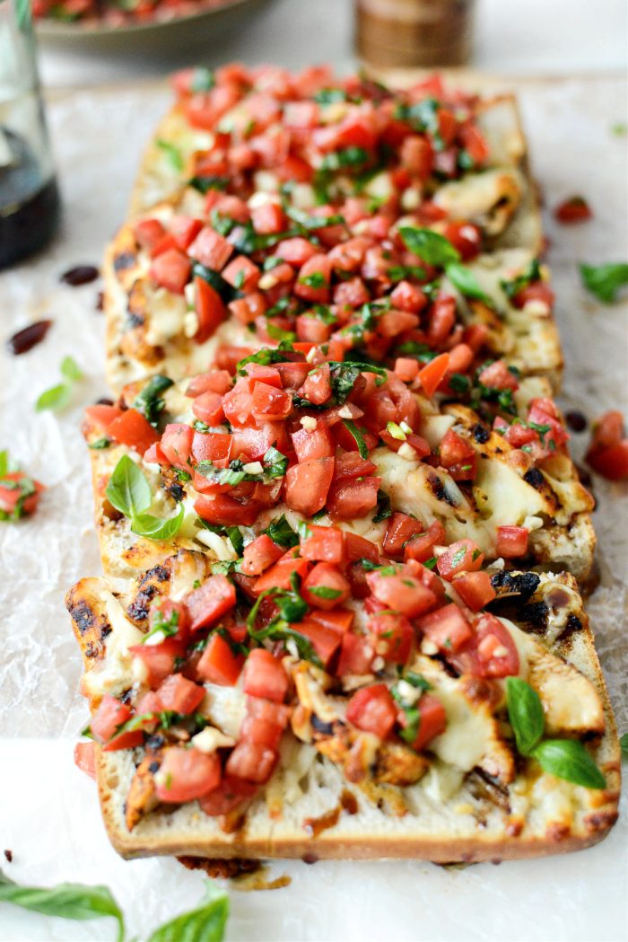 Grilled Chicken Bruschetta Pizza