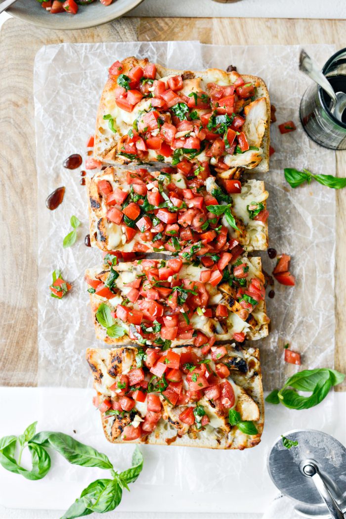 Grilled Chicken Bruschetta Pizza