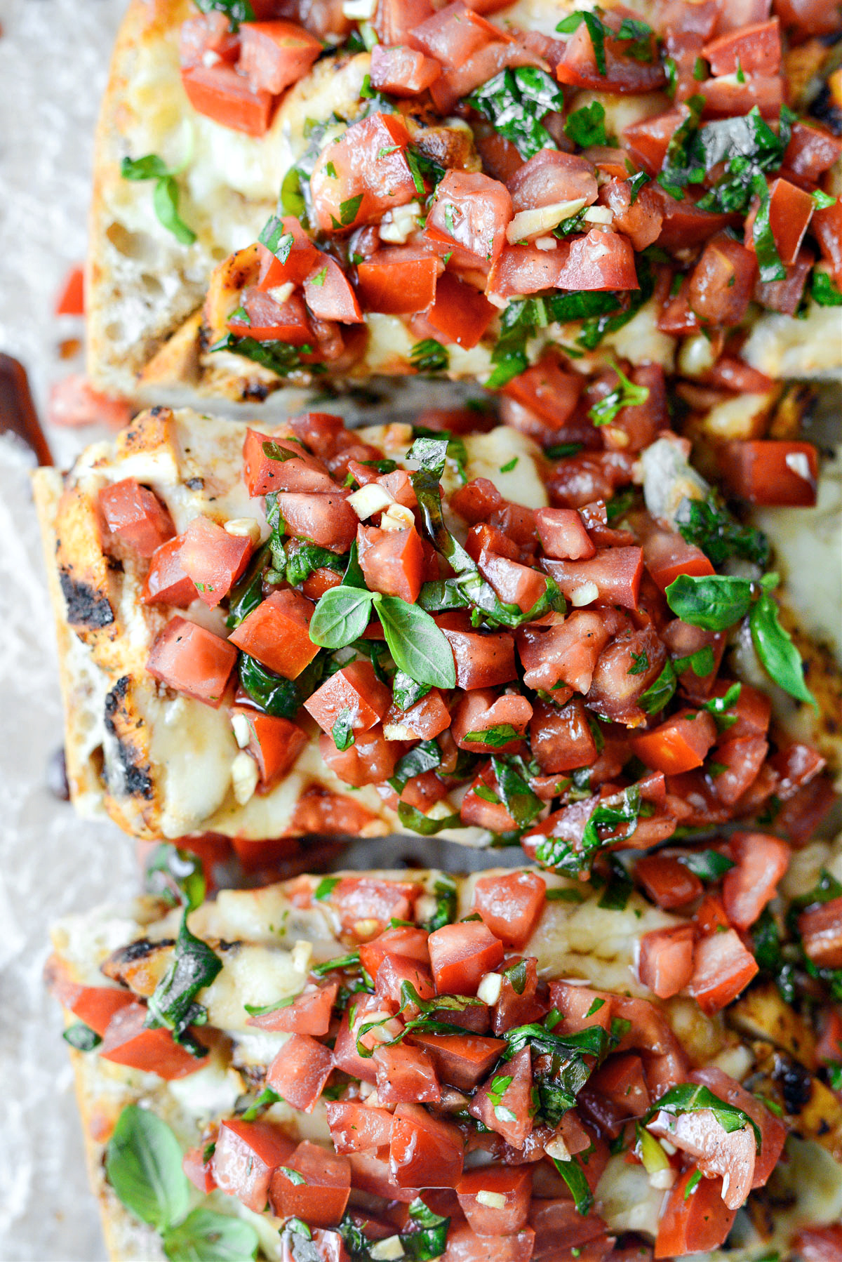 Grilled Chicken Bruschetta Pizza - Simply Scratch