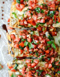 Grilled Chicken Bruschetta Pizza