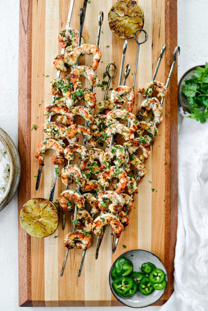 Grilled Garlic Cilantro Lime Shrimp