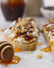 Honey Fig Jam Cottage Cheese Toast