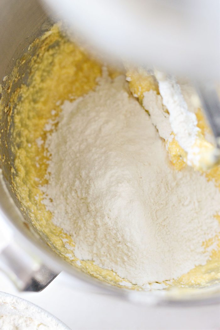 gradually add in flour