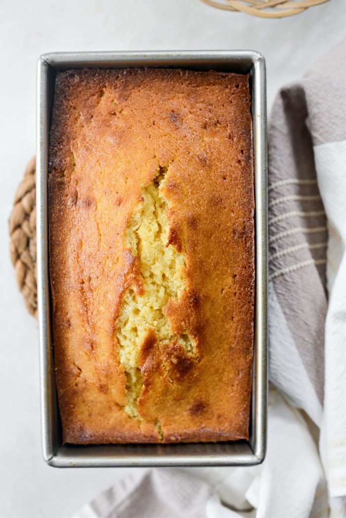 freshly baked pound cake from scratch