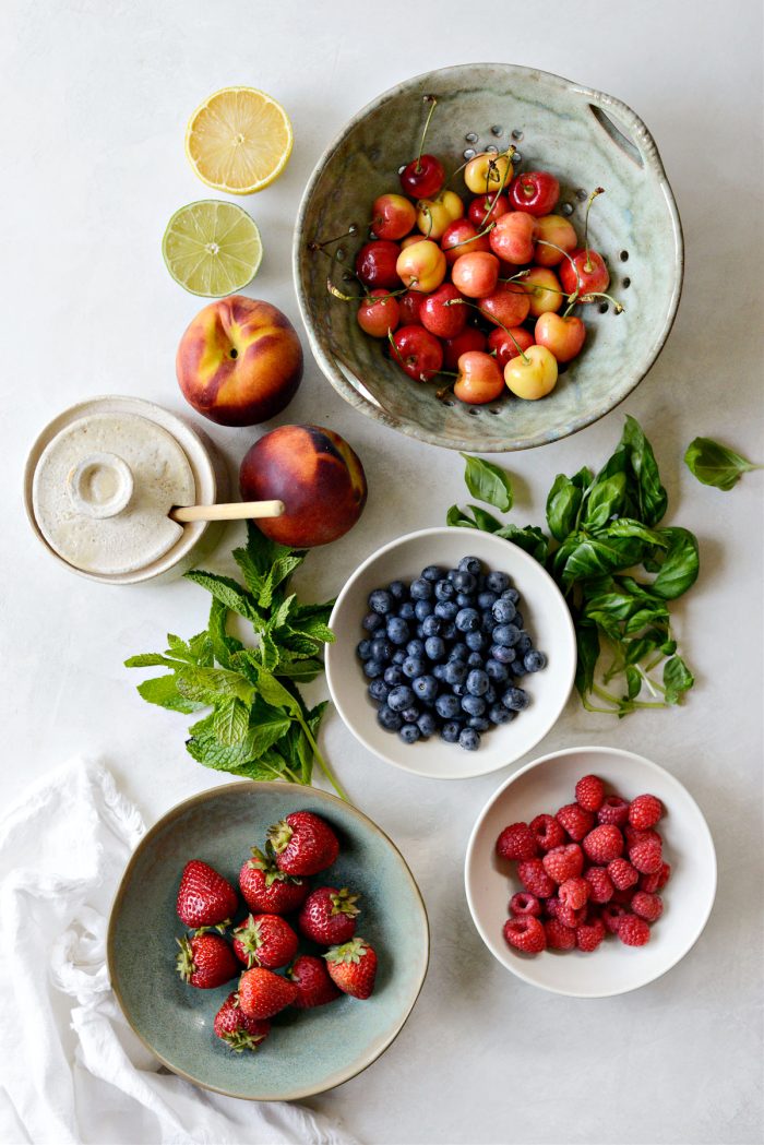 ingredientes para ensalada de frutas de verano