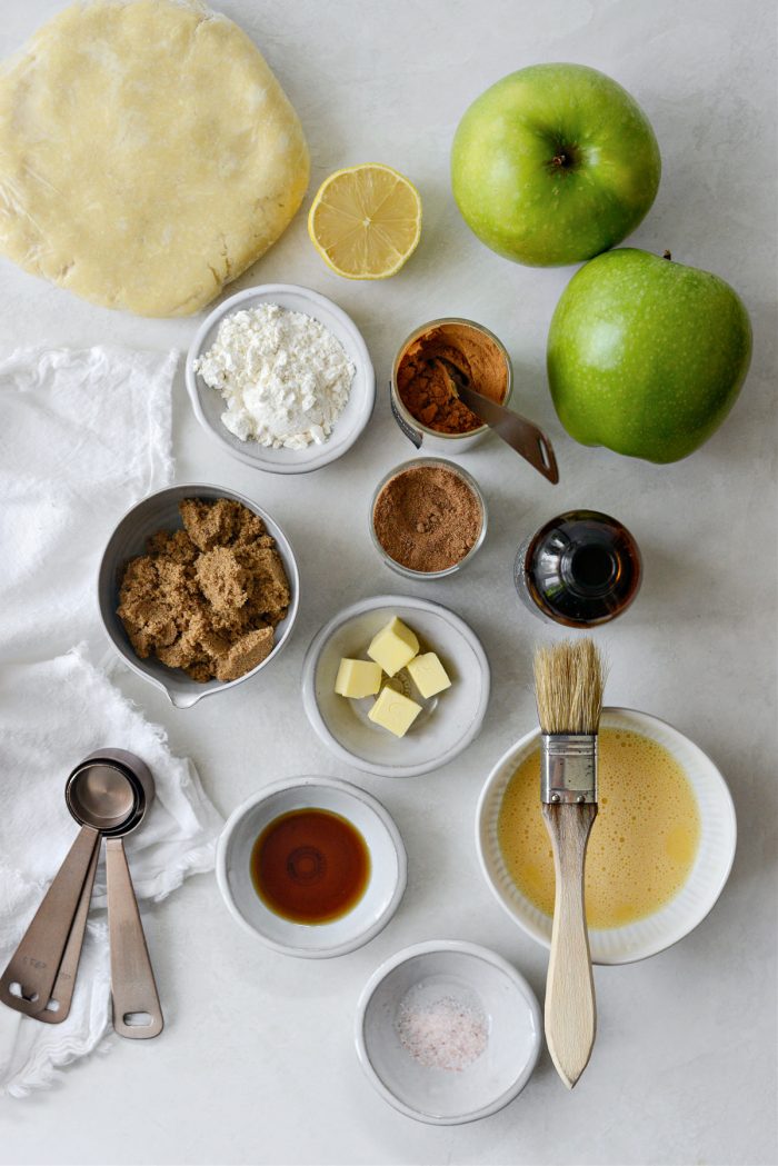 Apple Galette with Cheddar Crust ingredients