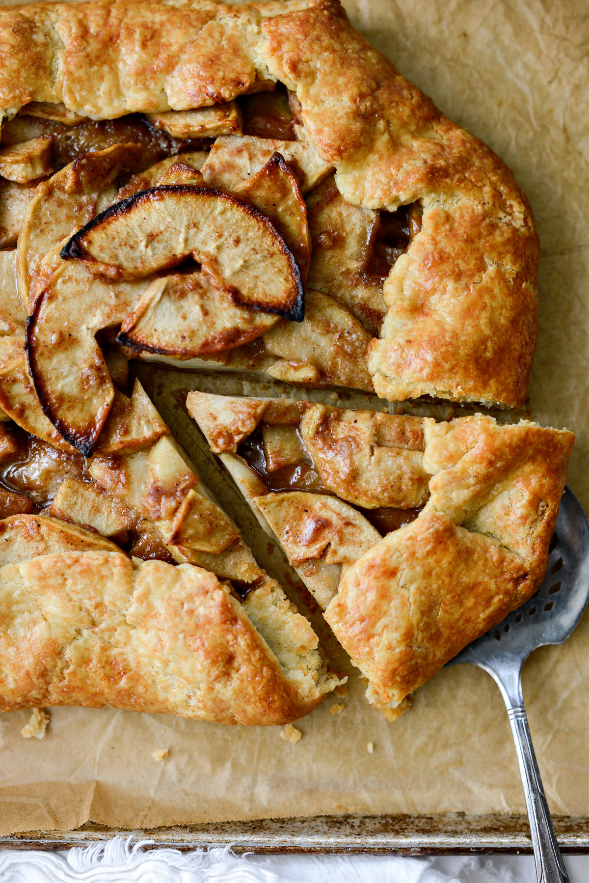 Simple Apple Galette with a Cheddar Pie Crust