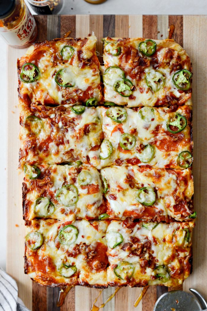 Bacon Jalapeno Pizza with Hot Honey