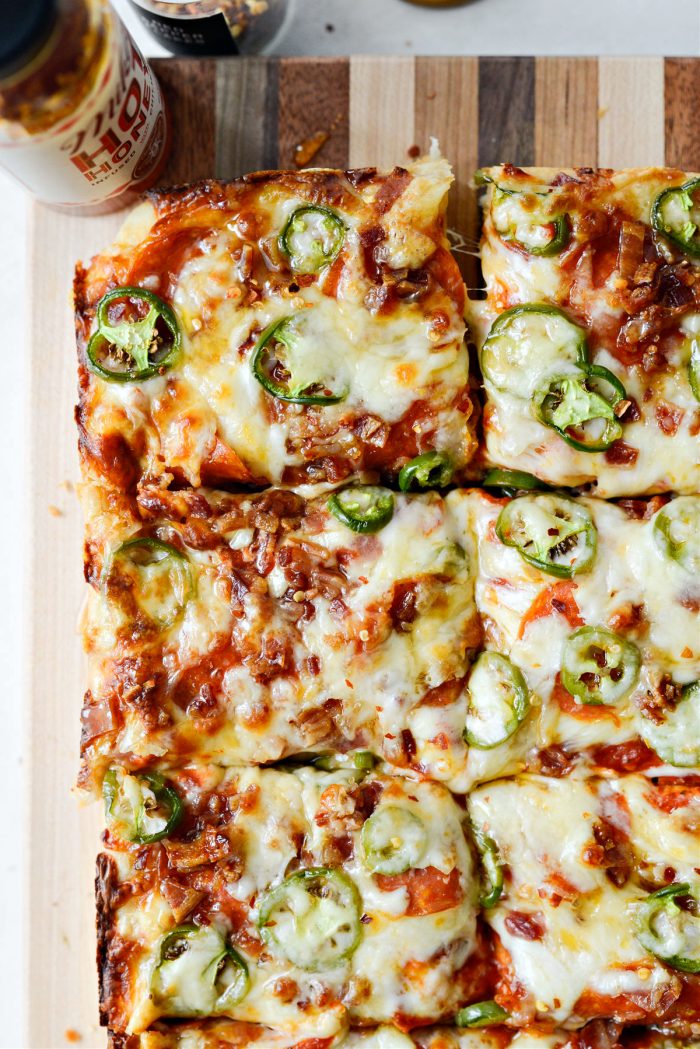 Bacon Jalapeno Pizza with Hot Honey