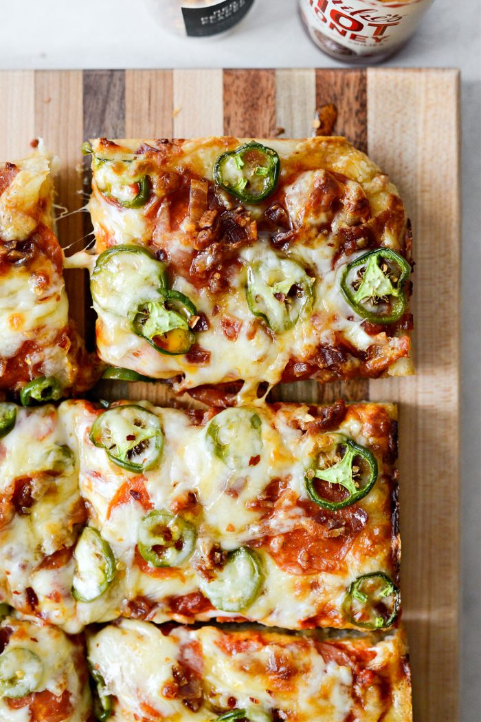 Bacon Jalapeno Pizza with Hot Honey