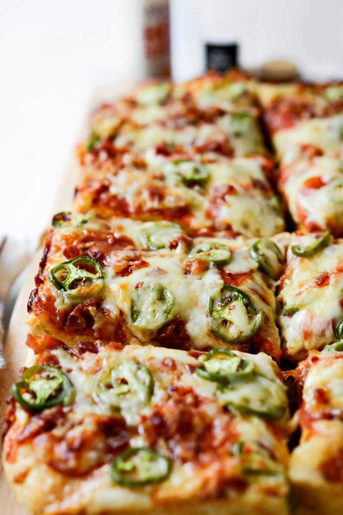 Bacon Jalapeno Pizza with Hot Honey