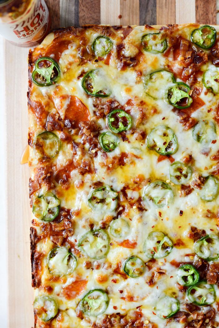 Bacon Jalapeno Pizza with Hot Honey