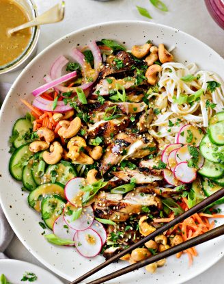 Grilled Sesame Chicken Noodle Bowls