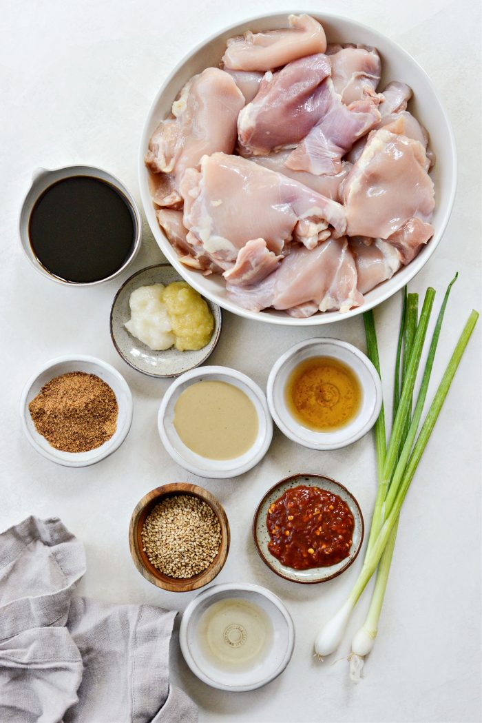 Grilled Sesame Chicken ingredients